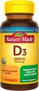 Nature Made Vitamin D3, 100 tabletter, vitamin D 2000 IE (50mcg) hjälper till att stödja immunhälsa, 100 tabletter.