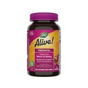 Naturens väg levande! Prenatal Premium Gummy Multivitamin, High Potency Folate, Plant-Based DHA, Vegetarian, jordgubbar och citron smaksatt, 75 Gummies