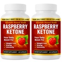 Raspberry Ketone Capsules, All-Natural Formula, kan stödja aktiv hälsosam livsstil, 1000 mg Supplement, 120 kapslar (Non Vegan), 4 månaders leverans, Vegan Raspberry Ketone, Non GMO