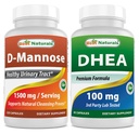 Bästa naturliga D-Mannose 1500mg & DHEA 100mg