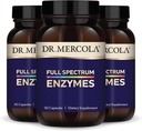 Dr Mercola Full Spectrum Enzymes - 22 Olika Enzymer - Stöder Digestive & Immune Health - Hjälper Digest kolhydrater, fetter och proteiner - Icke-GMO, Gluten-Free & Soy-Free - 90 kapslar (3 Pack)
