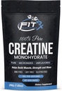 FITRxSupplements.com Pure Creatine Monohydrate Powder - Zero Added Ingredients - No Calories, 5g per Servering, Unflavored 40 Servings, 200g, Snabbupplöst