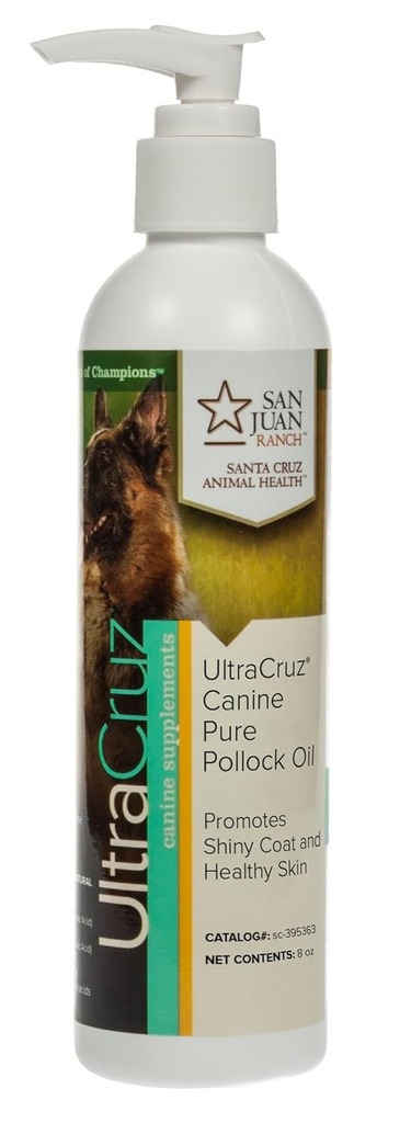 UltraCruz - sc-395363 Canine Pure Pollock Oil Supplement för hundar, 8 oz