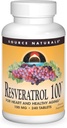 Källa Naturals Resveratrol 100, för hjärta och hälsosam åldrande * -100mg 240 tabletter