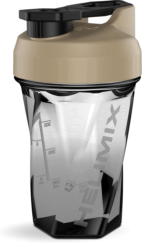 HELIMIX 1.5 Vortex Blender Shaker Bottle håller upp till 20oz | Inget Blending Ball eller Whisk | USA Made | Portable Pre Workout Whey Protein Drink Shaker Cup | Mixes Cocktails Smoothies Shakes | Top Rack Safe