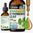 BIO KRAUTER Gymnema Sylvestre Extract Drops - Alkohol och sockerfri - Vegan Gymnema Leaf Extract 2 Fl.Oz.