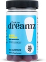 Åh MIN VIT! Dulces Dreamz 2 mg Melatonin Gummies för att stödja normal sömn med L-Theanin och Lemon Balm, frukt smak för vuxna, 30 greve