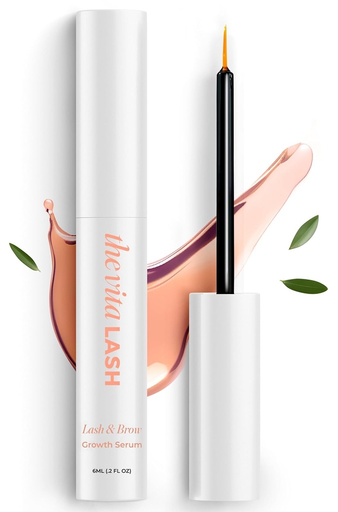 Eyelash & Brow förbättrar Serum | Avancerad Lash Growth Serum för Fuller, Längre ögonfransar & Tjockare Brows | Vegan, Hydrating Lash Serum, 6 ml - 2 fl oz