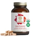 PURE SYNERGY Heart Protector | Organic Holistic Heart Supplement med organisk Hawthorn Berry, Resveratrol och Nattokinase | för Blod och Vascular Support (60 kapslar)