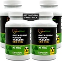 Radaition tabletter | Kaliumjodid 130 mg | KI piller | (4 Pack) 480 Total tabletter