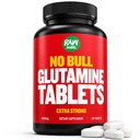 "No Bull" L-Glutamin tabletter, rena L Glutamin piller, icke GMO, L Glutamin Supplement, naturligt Vegan, Vegetarisk vänlig och glutenfri, 1000mg