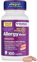 GenCare Allergy Relief Pills - Fexofenadine 180mg 24 Hour Non-Drowsy Allergy Medicine Antihistamine, Jämför med Allegra 24 Hour Non Drowsy Pills för Itchy Eyes, Runny Nose, Hives (100 Count)