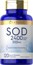 Carlyle S.O.D. Supplement Capsules | 300mg | 120 greve | Superoxid Dismutase | Icke-GMO och Gluten Free