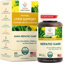 Active Liver Cleanse & Detox - 1800mg Herbal Formel med organisk mjölk Thistle, Turmeric & Dandelion Root - Stöder Fatty Liver Repair & Daily Liver Health - av Sana Herbal