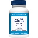 Vitamin Shoppe Coral Calcium 1,500MG - Eco Safe Source of Calcium, Magnesium & Trace Minerals för att stödja hälsosamma ben och tänder (180 kapslar)