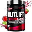 UTLIFT Amped Max Dosed HIGH STIM Pre Workout Powder, 6G Citrulline, 3.2G Beta Alanine, Alpha GPC, CognatiQ, Extreme Energy, Massive Pumps, Strength, Electrolytes, Nootropics, Fruit Punch, 22 Servings