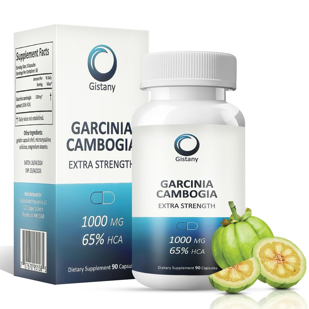 Extra styrka 65% HCA Pure Garcinia cambogia Natural Weight Loss Pills, Appetite Control Pill Dietary Supplement för att kontrollera vikt för både män och kvinnor