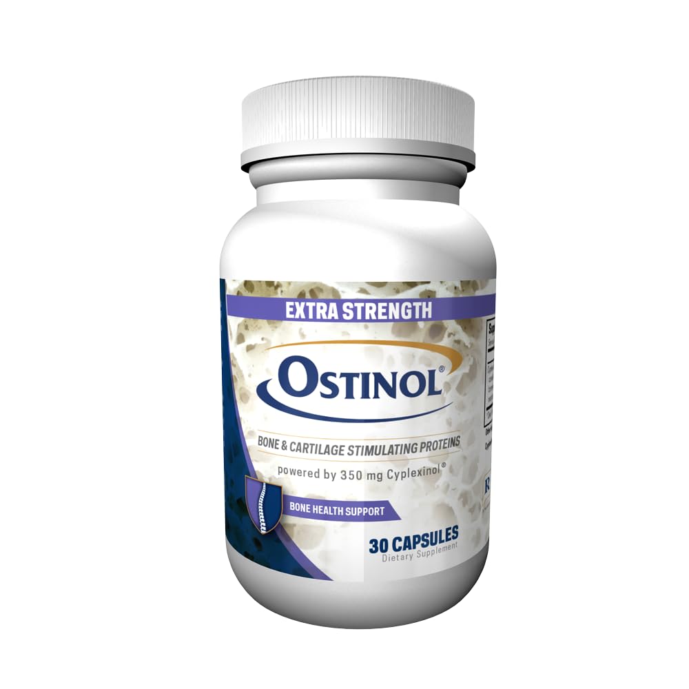 Ostinol Standard 350mg - Bone & Joint Supplement | Stem Cell Activation Certified | Bio Active Protein Complex för Moderate Bone Loss & Moderate Joint Disfunction - 30 kapslar