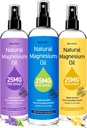 Magnesium Spray, Pure Magnesium Oil Spray för fötter, idealisk gåva för muskelavslappning & Bättre sömn, Rapid Absorption, Snabbtorkning Utan Residue-Unflavored.