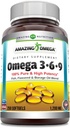 Fantastisk Omega 3.6.9 Tillägg | 1200 Mg Per Servering | 250 Softgels | Osmakad | Icke-GMO | Glutenfri | Tillverkad i USA