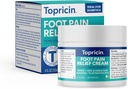 Topricin Foot Pain Relief Cream - Naturlig och Odor-Free Moisturizing Cream, 4 ounce - Jar