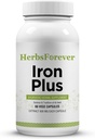 Herbsforever Iron Plus kapslar Supplement främjar järnnivå 60 kapslar