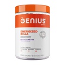 Genius BCAA Powder - 5g Vegan BCAAs L-Glutamin, Cognizin & Rhodiola Muscle Recovery Energy Support 100mg Koffein Pre, Intra, Post-Workout Nootropic Supplement för Focus & Performance - Grape Limeade