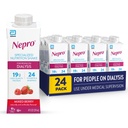 Nepro Nutrition Shake for People on Dialysis, 19g Protein, 420 kalorier, Mixed Berry, 8 fl oz, Pack av 24
