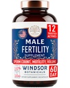 Manlig fertilitetstillägg med Maca Root - Mens Health Conception Fertility Prenatal Vitaminer Plus naturliga extrakt - Prenatal fertilitetstillskott för män - 3rd Party Tested - 120 kapslar, 2 månader