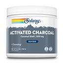 Solaray Activated Coconut Charcoal Powder 500 mg | Hälsosam inre rengöring & Digestive Tract Support | 300 portioner