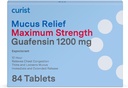 Curist Guaifenesin Mucus Relief 1200 mg Maximum Strength OTC - 84 greve Extended Release tabletter - Minska Mucus Clear Congestion (84 greve Tablet Bulk Pack)