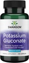Swanson Kalium (Glukonat) 99 Milligram 100 kapslar