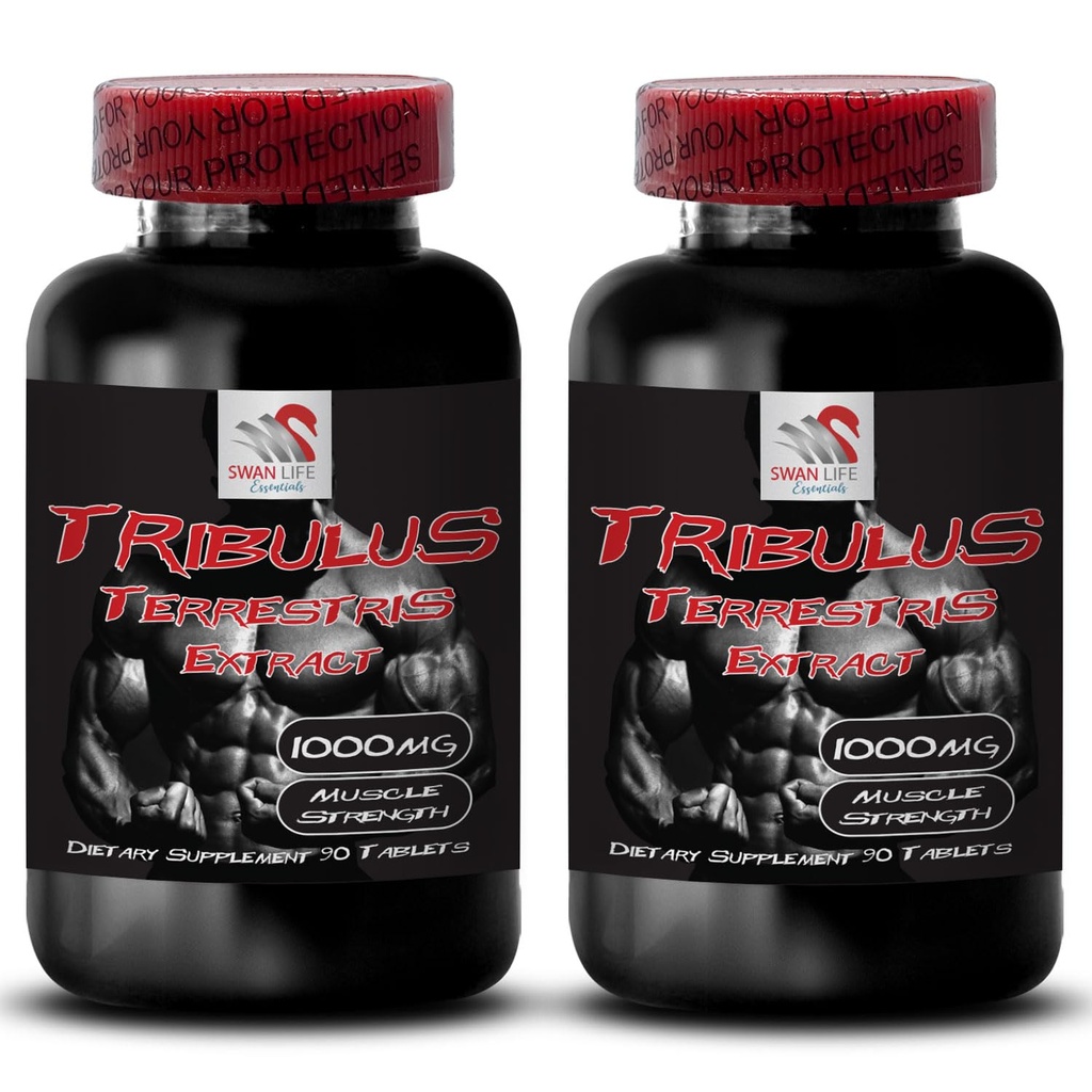 Öka sexlusten - TRIBULUS TERRESTRIS EXTRACT - Tribulus terrestris extrakt för energikälla, Sexdrift piller för män och kvinnor, Sexdrift piller, Libido booster - 2 flaskor 180 tabletter