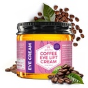 Leven Rose Lifting Coffee Eye Cream med koffein 1 uns - Naturlig lösning för mörka cirklar och puffiness - Firming Anti-Aging under ögonbehandling