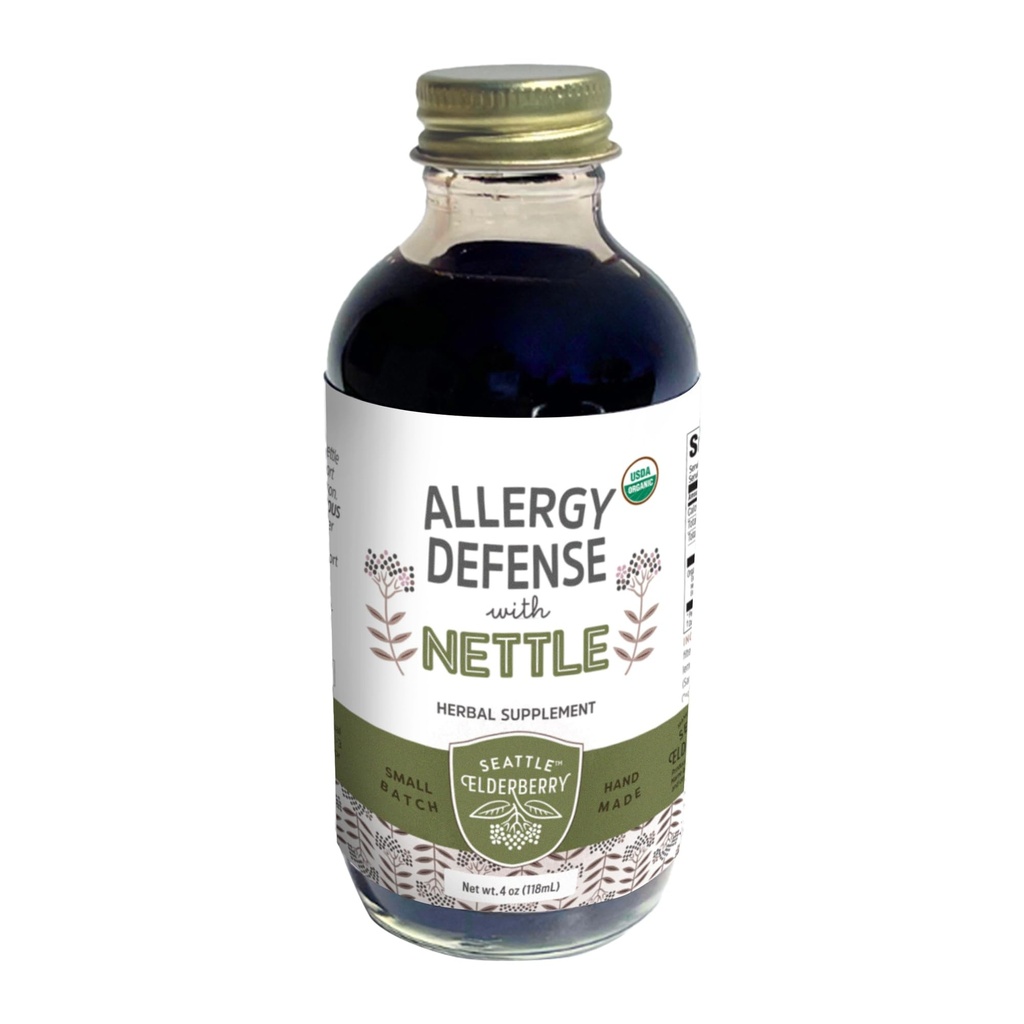 Allergiförsvar med nässel - Utsökt, glutenfri växtbaserade komplement med potentiella allergifördelar tillverkade av endast organiska ingredienser i små bänkar i USA - 4oz