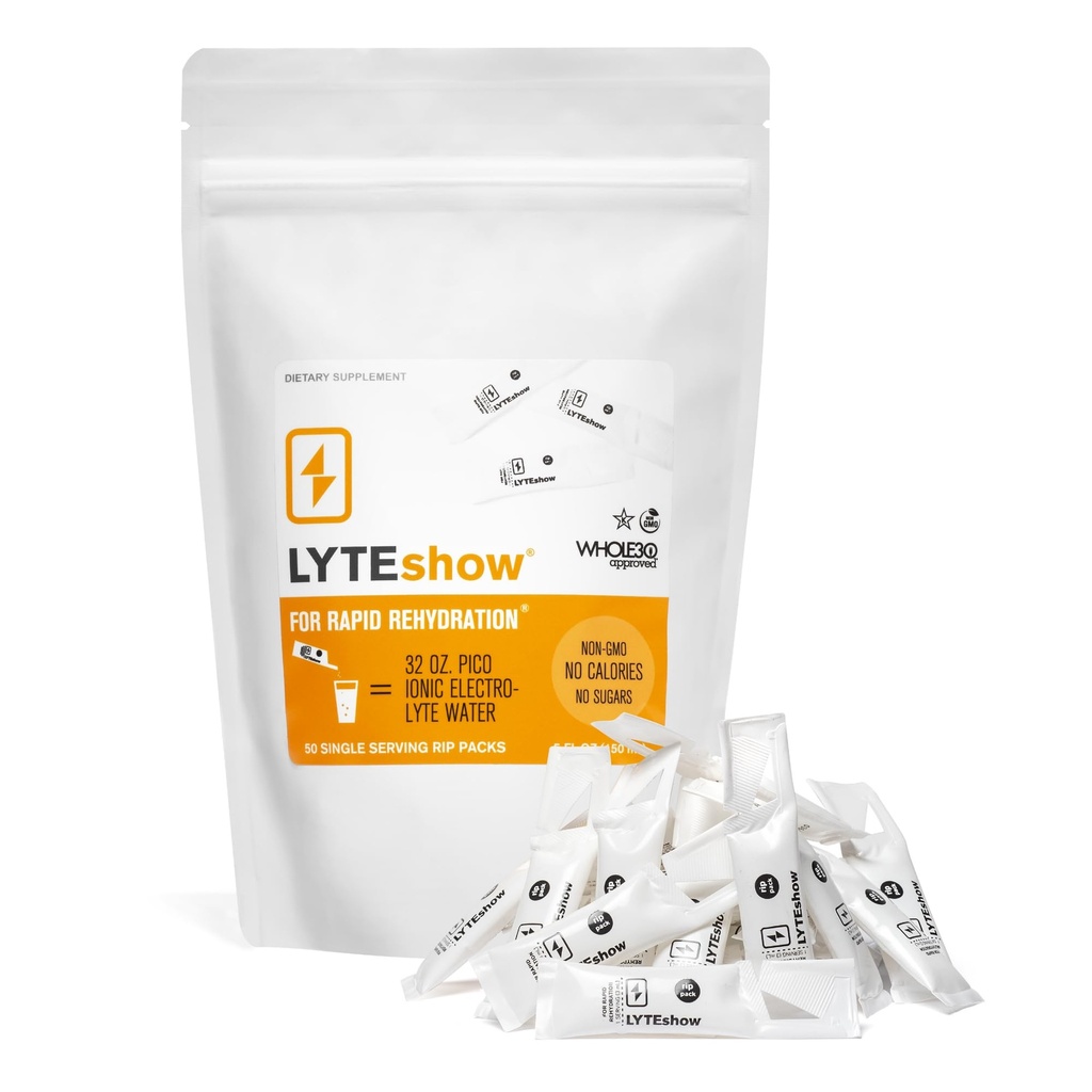 LyteLine Electrolyte Drops for Water - Sugar-Free for Hydration and Immune Support - 50 Single Servings - Keto Friendly - Zink och Magnesium för snabb rehydrering
