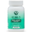 Alkaliskt för livsvitamin K som MK-7 | Natur Vitamin K2 från Fermented Chickpeas MENAQ7 180 mcg | En-per dag | 60 Dag Supply Stöder Ben & Hjärt Hälsa | Lätt att Svälja