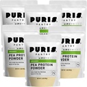 PURIS Organic Pea Protein Powder - USDA Organic Vegan Protein | 27g Plant Protein Per Serving | Non-GMO Gluten-Free Soy-Free | Clean Label | Smooth Taste | 2 lb (6 Pack)