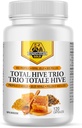 Dutchman's Gold Total Hive Trio Capsules - 120 Veg Caps ungefär 30-60 portioner - Bee Pollen Royal Jelly & Propolis Supplement - Superfoods för antioxidant Immune Support - Natural Honey Mix