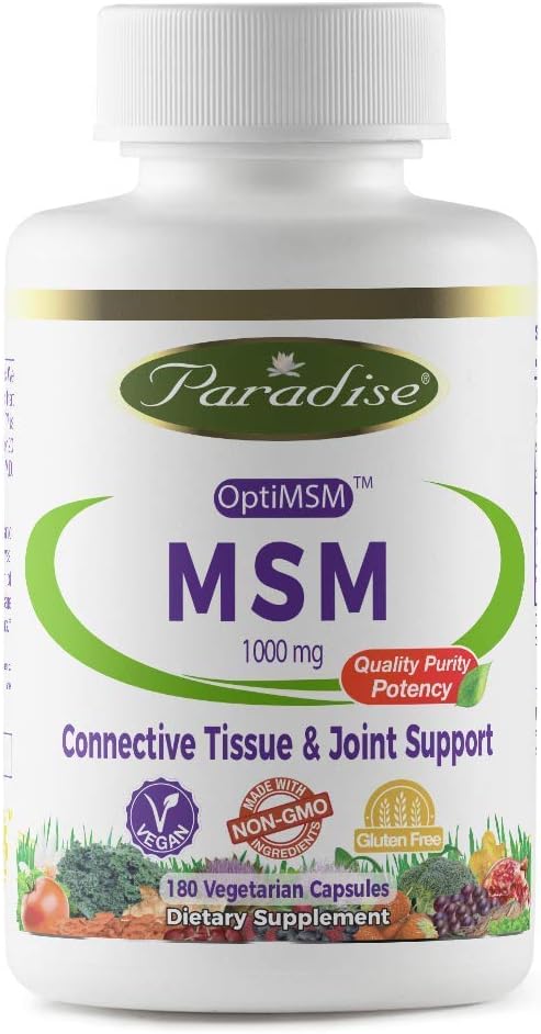 Paradise MSM. 100% OPTIMSM Original Worldwide Patented Ingredient. - 100% naturligt extraherad - Inga hårda kemikalier eller lösningsmedel - 100% amerikansk Made!