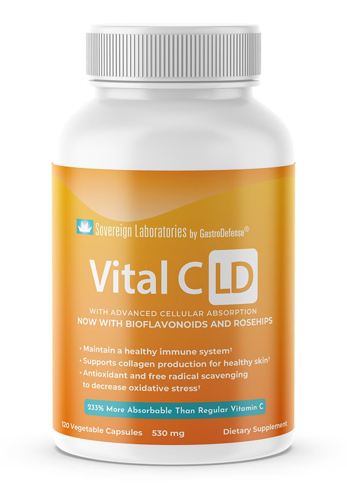 Vital C-LD - Förbättrad liposomal vitamin C - 530 mg kapslar - 120 greve
