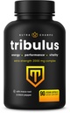 NutraChamps Tribulus Terrestris för män, 2000mg Supplement Booster för energi, Vitality, Stamina & Performance, Extra Strength Saponins, 90 Vegan Capsules
