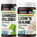 BIO KRAUTER Ginkgo Biloba 90 Gummies & Lion Mane 60 Gummies