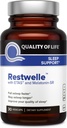 Livskvalitet - Restwelle - Premium Natural ETAS och Melatonin Supplement - Non Groggy Formel med ETAS och Melatonin SR - Non Habit Forming - 30 kapslar