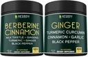Bundle 7in1 Berberine HCl & 5in1 Ginger Supplement - Stöd Immun, Digestion och hjärthälsa