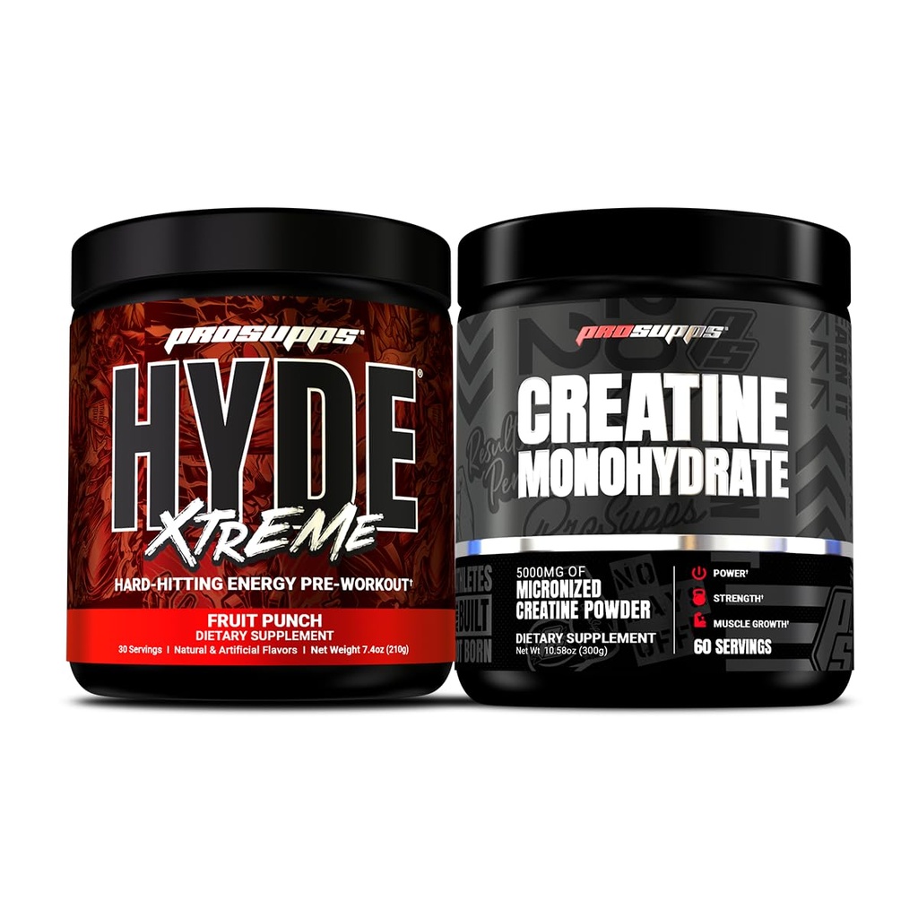 PROSUPPS Herr Hyde Xtreme Fruit Punch och Kreatin 300 Bundle
