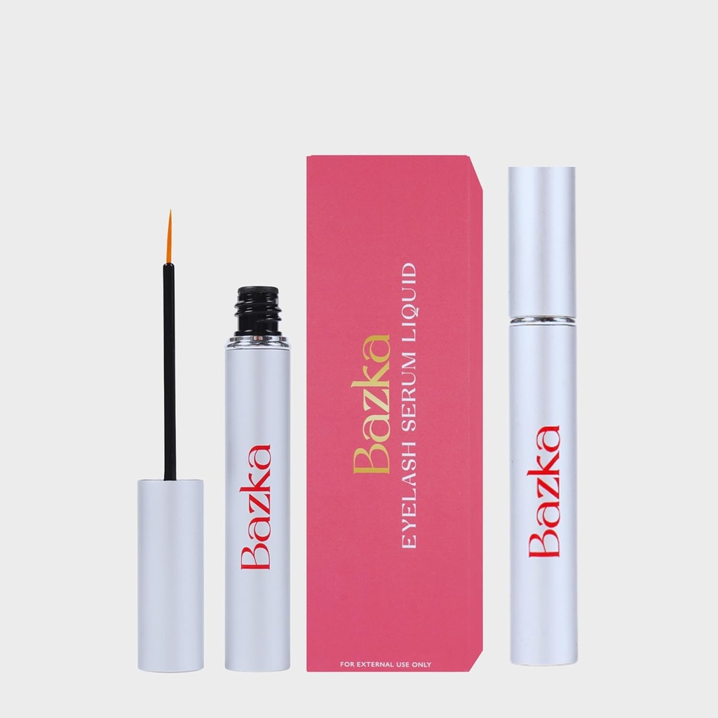 Bazka Eyelash Serum: Förbättra lash tillväxt och tjocklek, längre och närande formel för förebyggande av fuktförlust, två gånger per dag (3,5 ml)