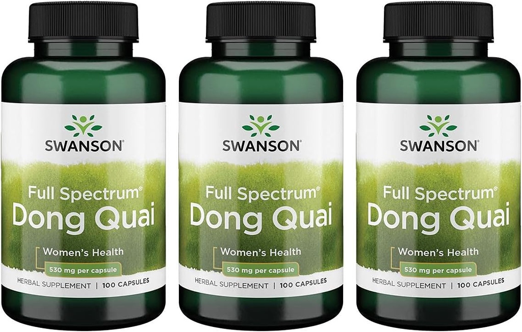 Swanson Dong Quai 530 Milligram 100 kapslar 3 Pack