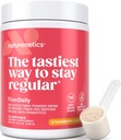 FiberDaily Delicious Fiber Powder - Organic Psyllium Husk, Agave Inulin & Sunfiber® Guar Guar Gum Strawberry Lemonade Drink, Sugar Free, Soluble Fiber, Prebiotic Fiber Supplement, Vegan, 1 månads leverans