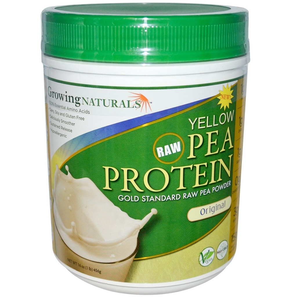 Växande natur - Raw Yellow Pea Protein Original - 16 oz.
